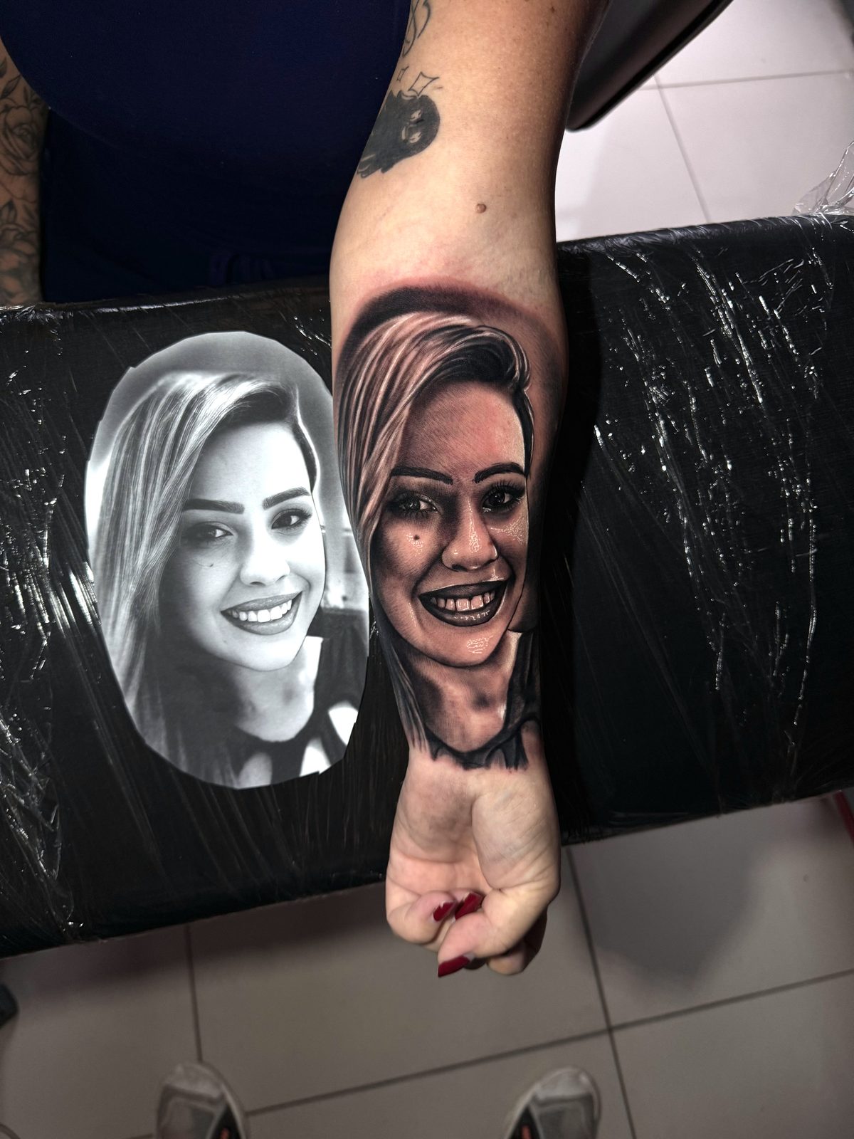 Trabalho em realismo preto e branco