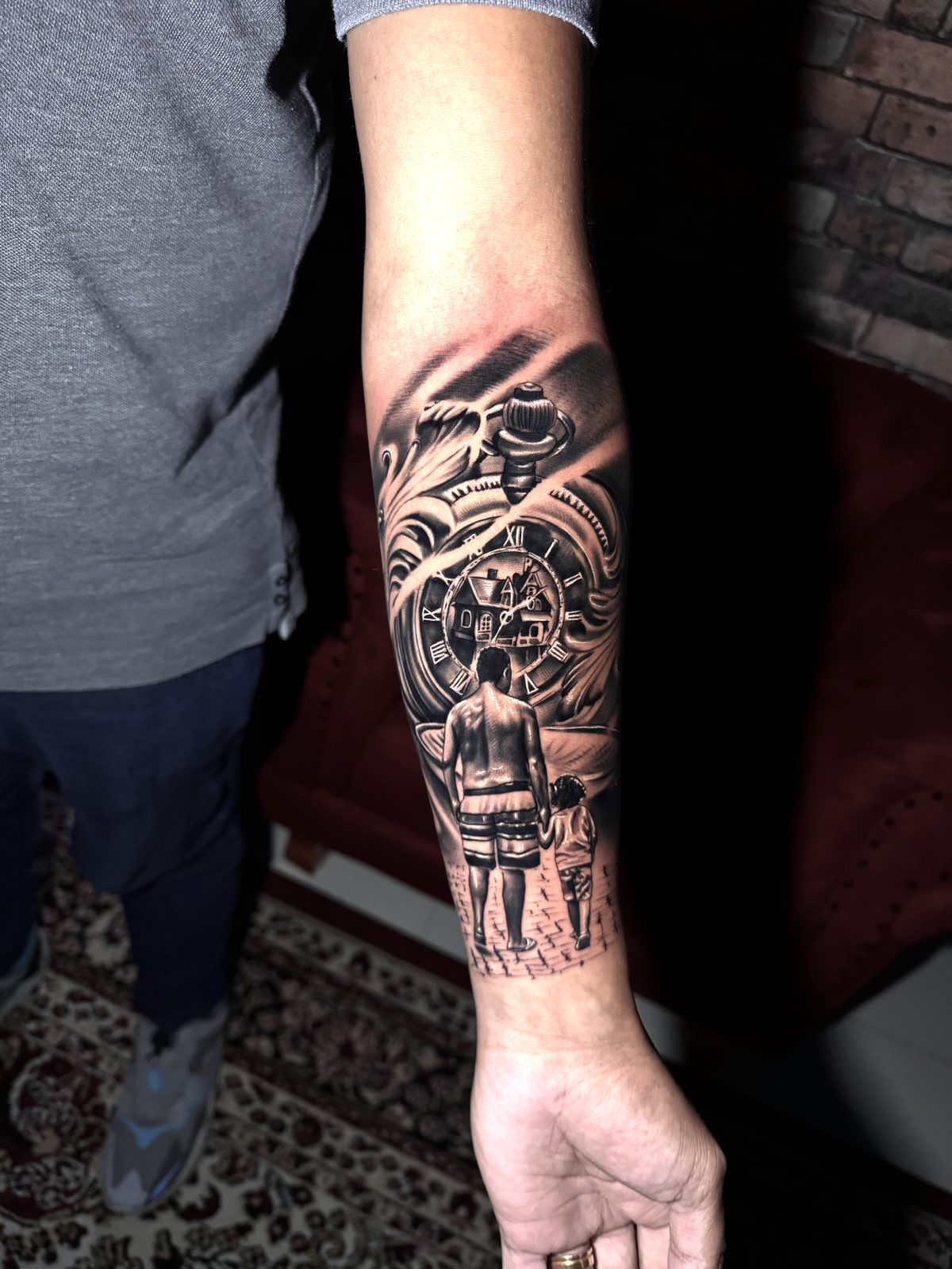 Trabalho em realismo preto e branco